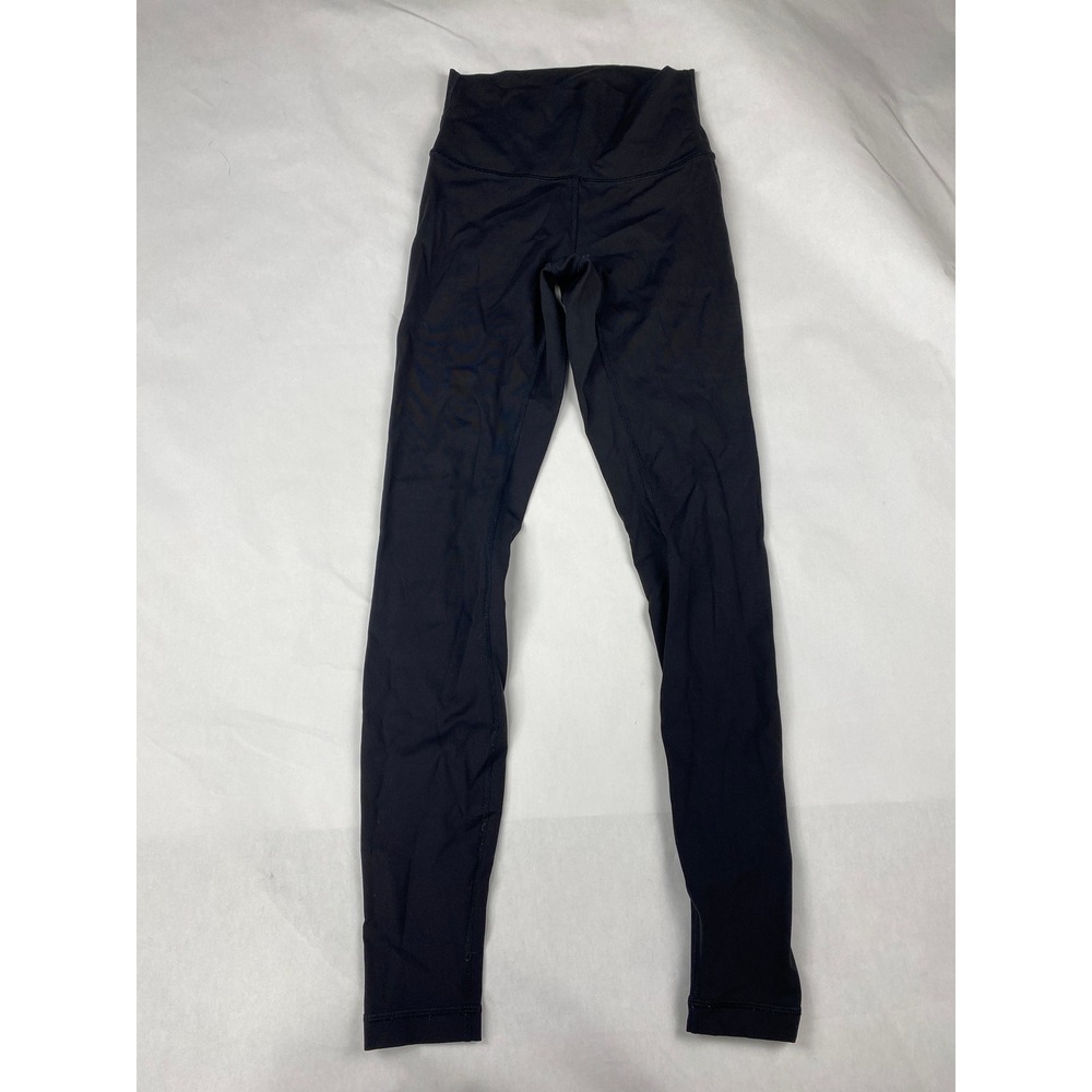 Lululemon Leggings Women's Size 4 Black Wunder Under Hi-Rise Tight